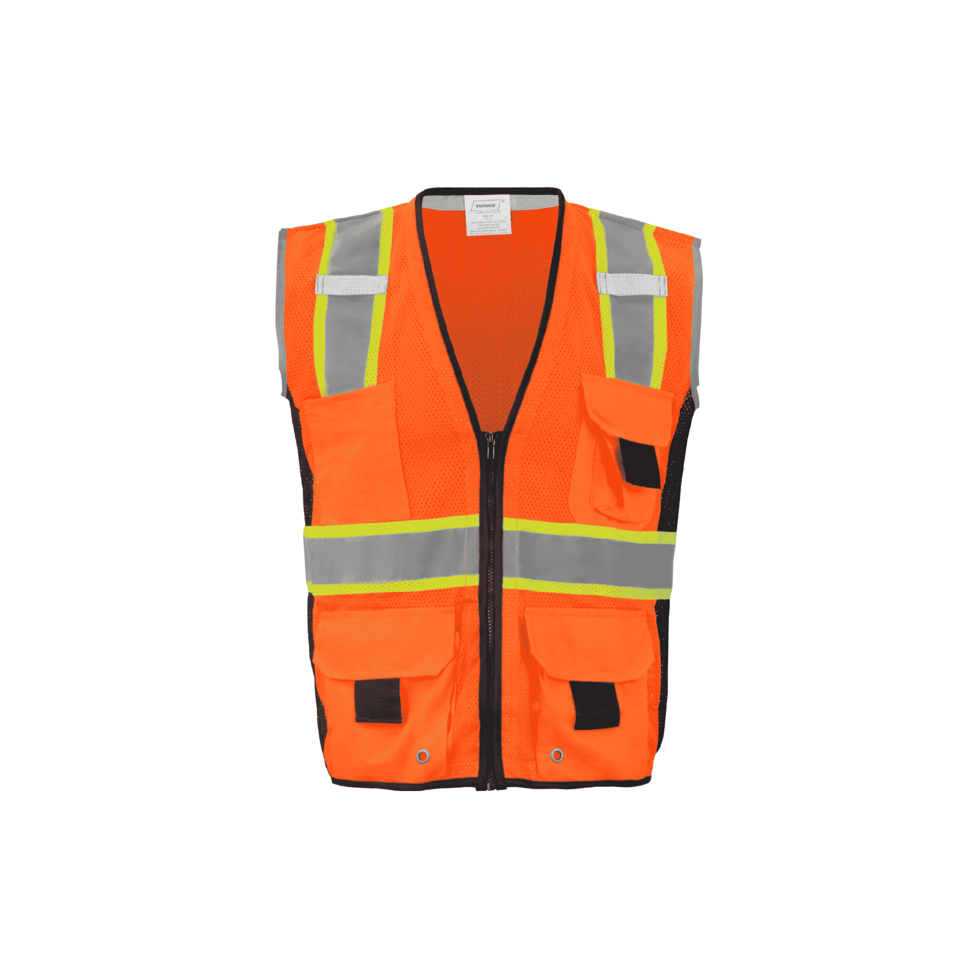 Orange Class 2 Safety Vest (11 Pockets)