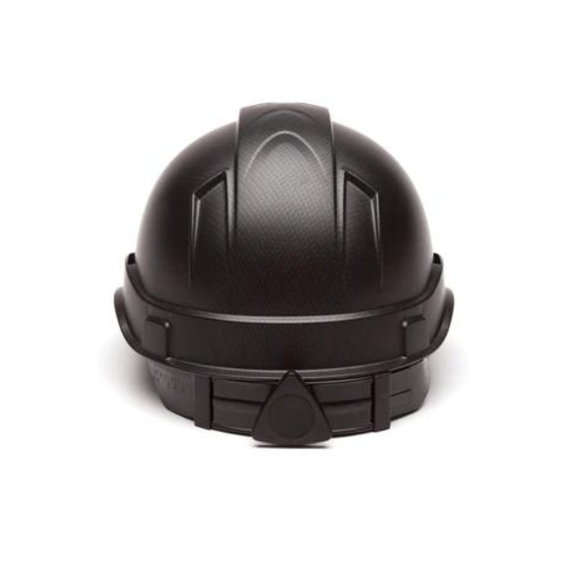 Black Graphite Pyramex Ridgeline Cap Style Hard Hat 4-Point Ratchet Suspension