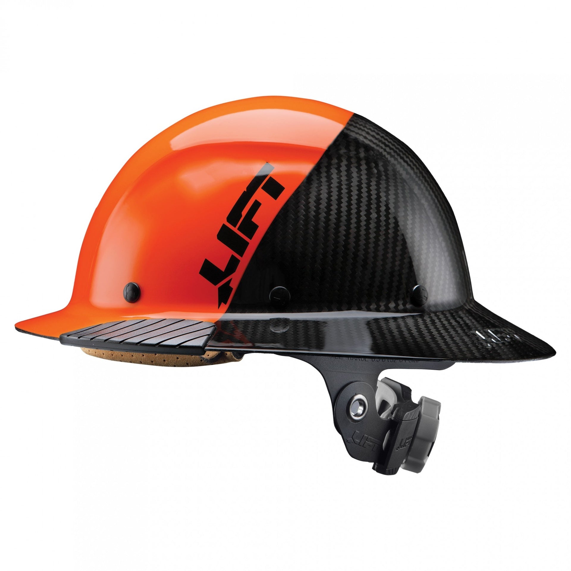 Lift DAX Carbon Fiber Full Brim 50-50 (Orange/Black)