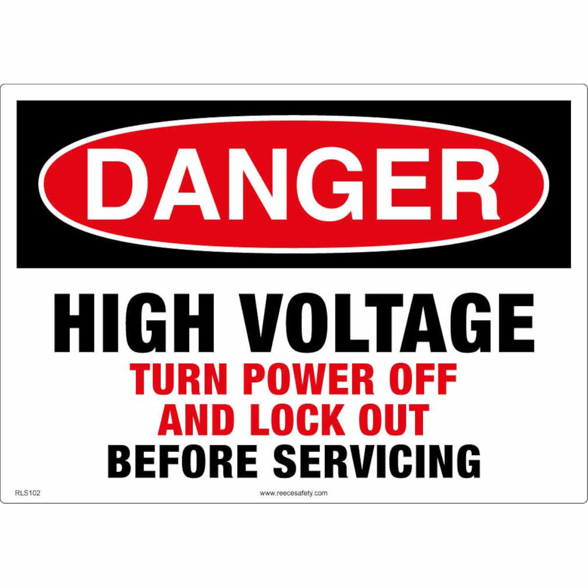 REECE Danger - High Voltage Sign