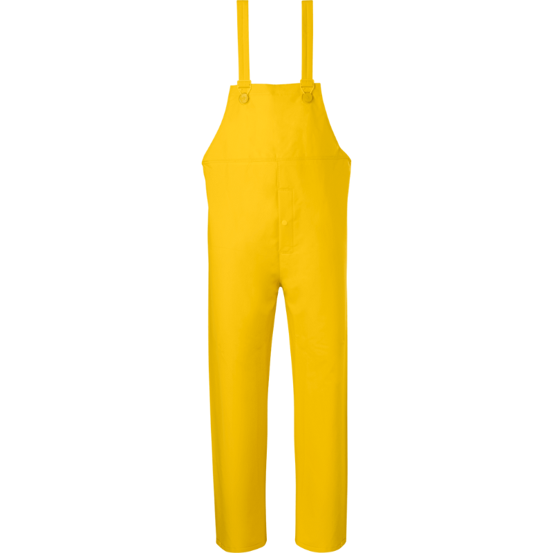 Flame Retardant 3 Piece PVC/Polyester Rainsuit (Yellow)