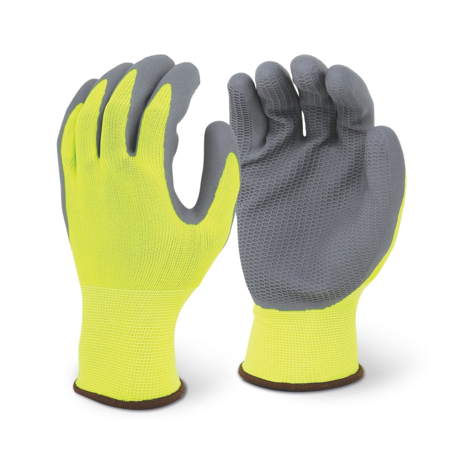 12 Pairs - Honeycomb Latex Foam Coated Gloves