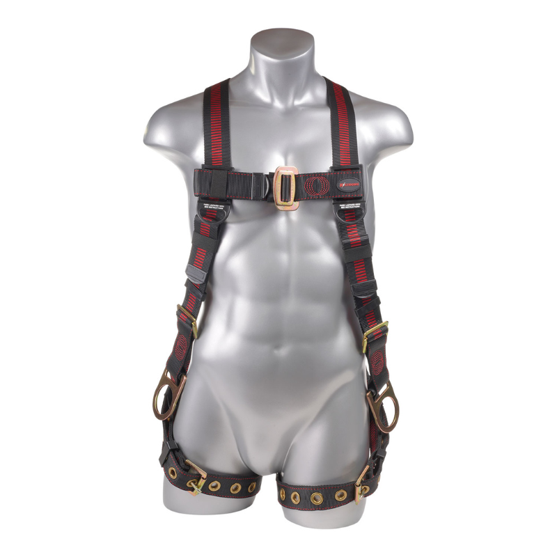 Elite 5-Point Full Body Harness, 3 D-Rings, TB Legs (ANSI)