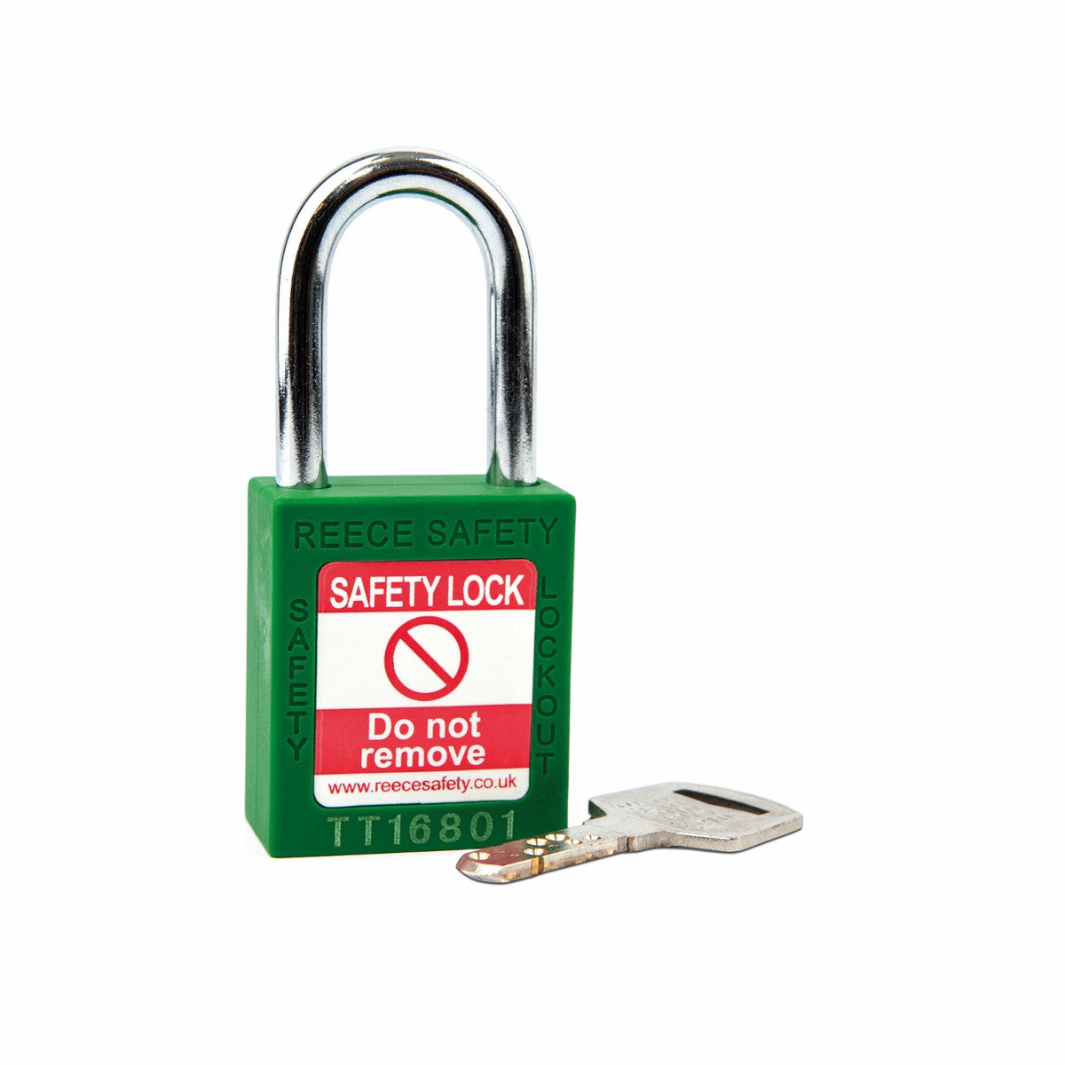 Green REECE Nylon Safety Padlock KA SET