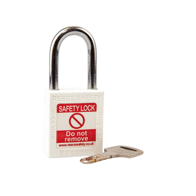 White REECE Nylon Safety Padlock KTD