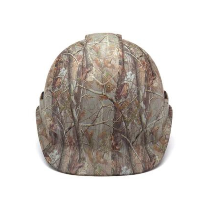 Matte Camo Pyramex Ridgeline HD Cap Style Hard Hat 4-Point Ratchet Suspension