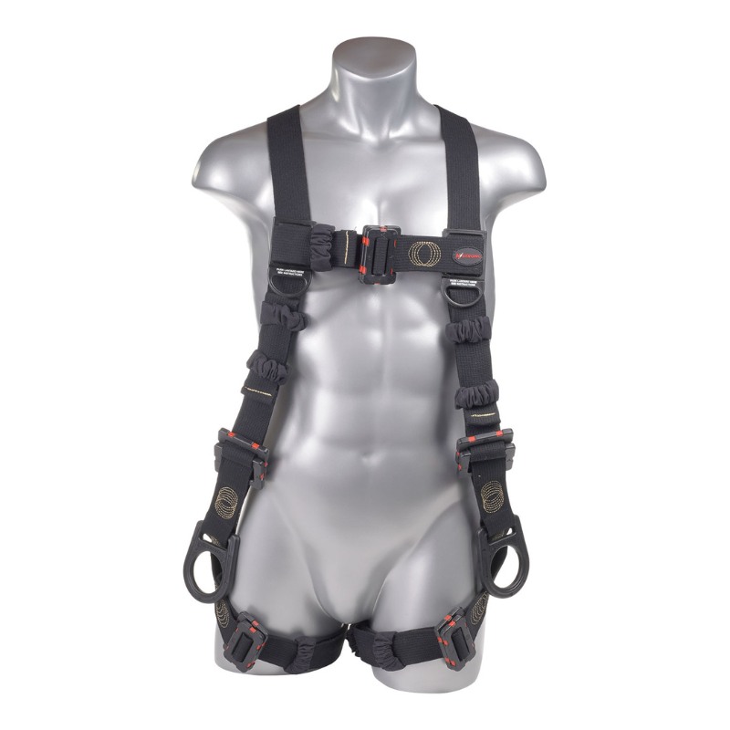 Element Arc Flash Rated 5-Point Full Body Harness, 3 D-rings, Mating Buckle Legs and Chest (ANSI)