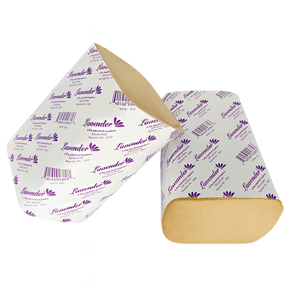 Interfold Napkins - 2-Ply Kraft, 100% Recycled, 24-Pack Case