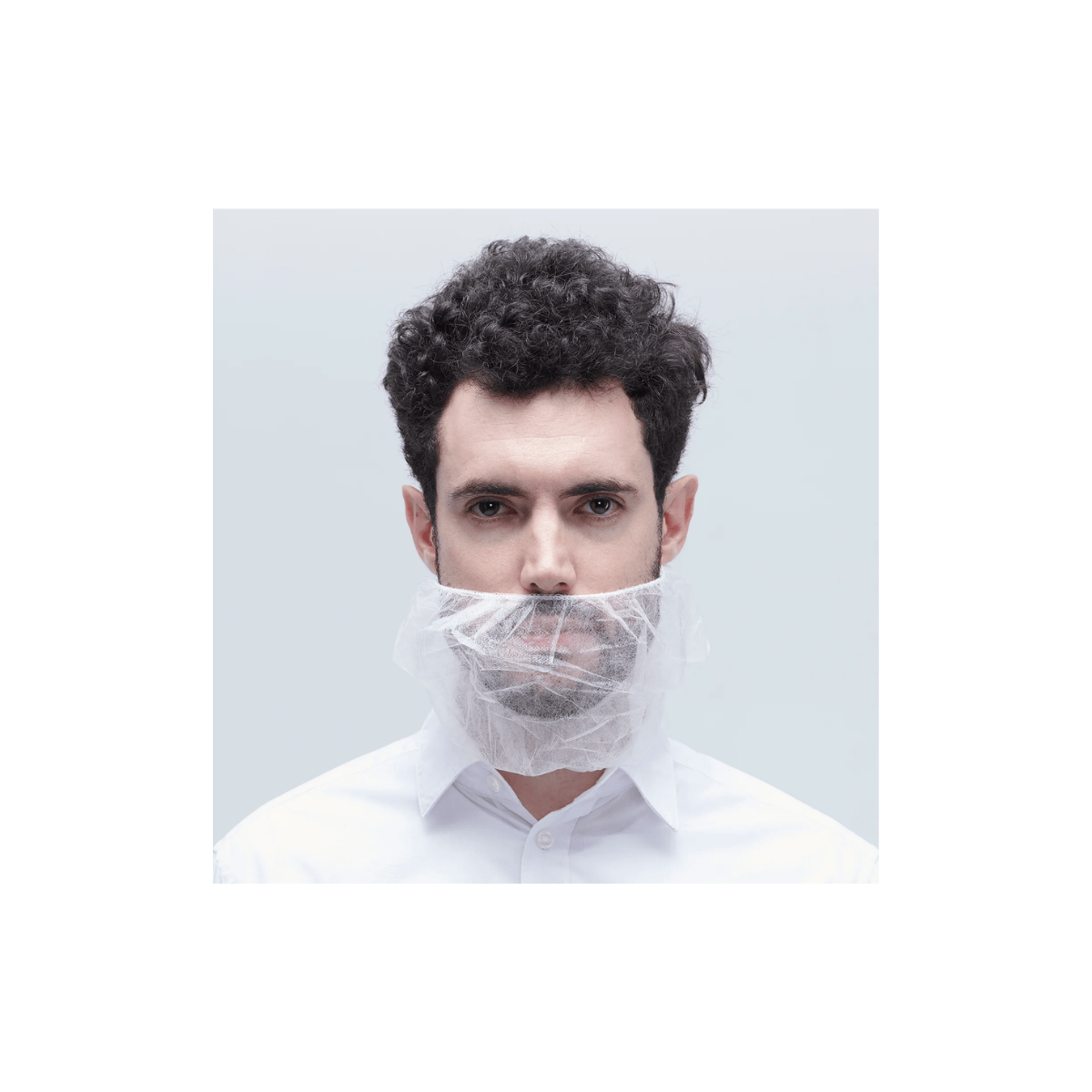 Beard Covers – 18" White Nylon Beard Net (1,000 pieces/case)