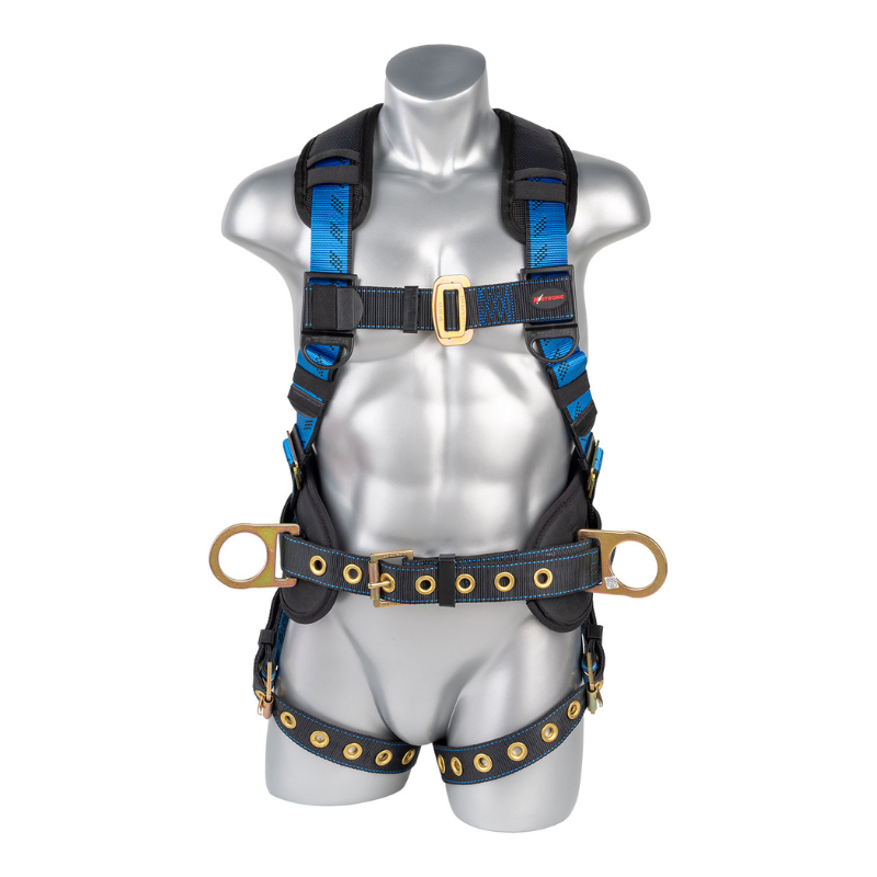 Essential+ 5-Point FBH with Back Pad, TB Waist Belt and Legs, 3 D-rings Harness