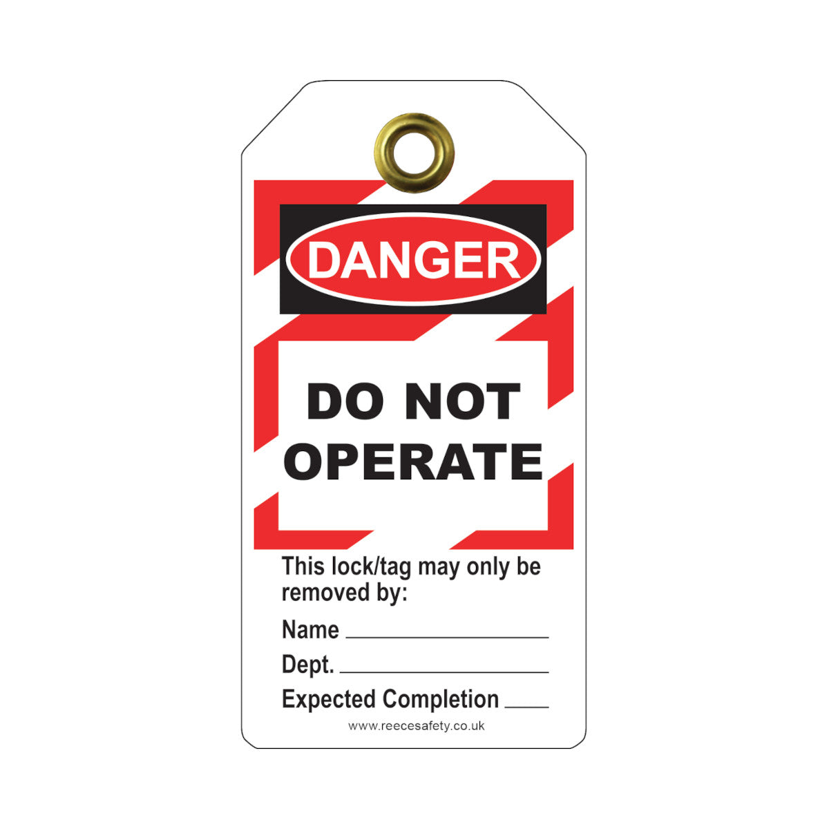 REECE  Danger Do Not Operate Tough Tag (Pack of 10)