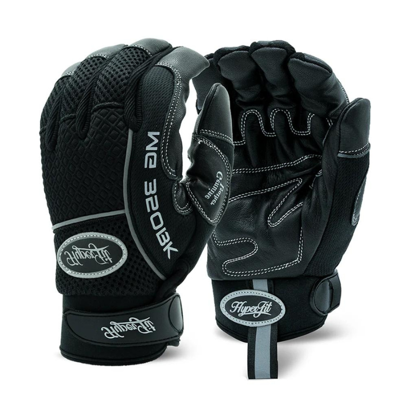 Single Pair - Perfect-Grip Black Premium Goatskin Mechanic Glove