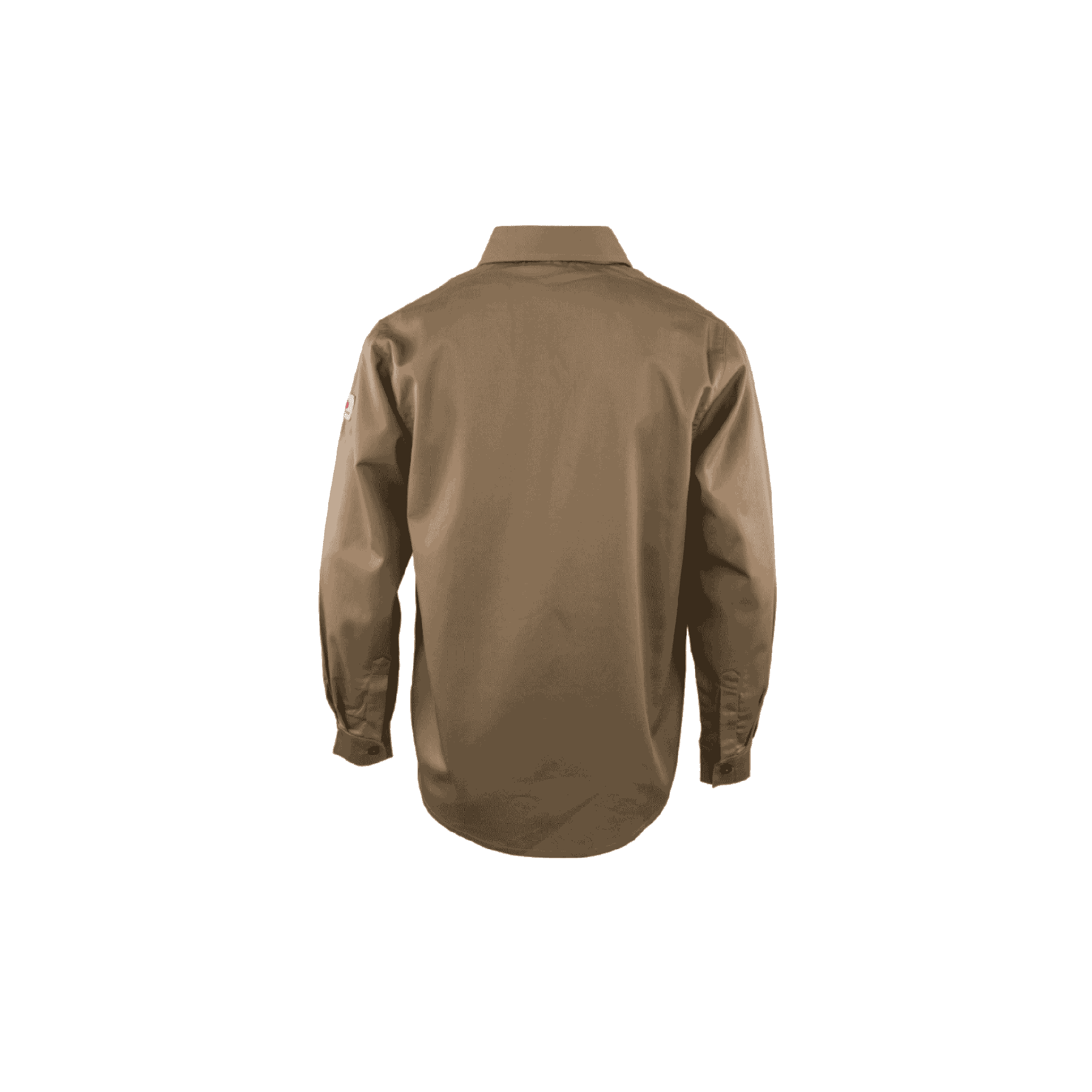 Khaki Flame Resistant Long Sleeve Button Up Shirt