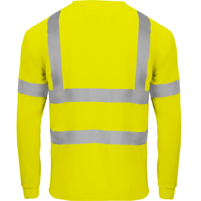 Class 3 Flame Retardant Long Sleeve Shirt (Hi Vis Lime)