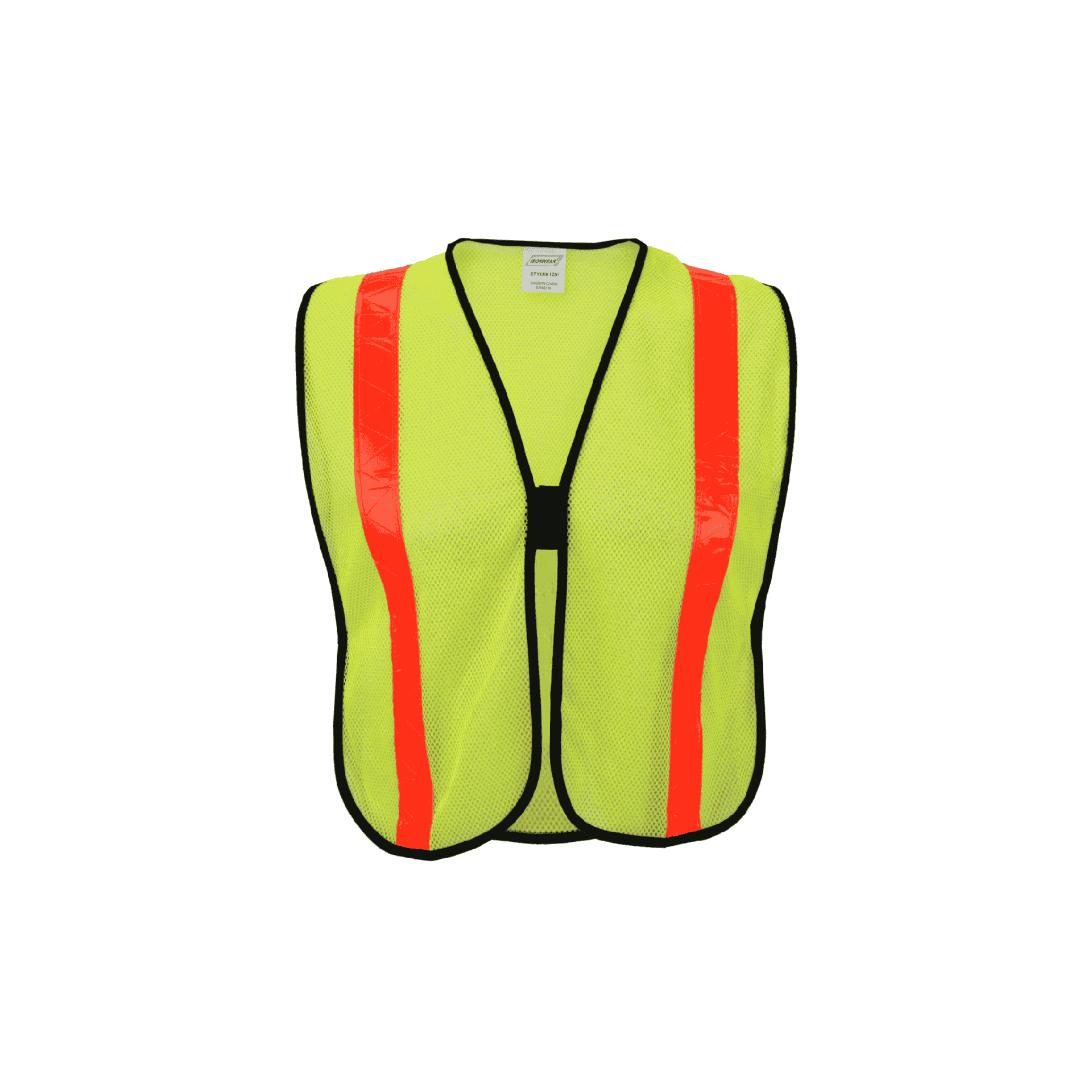 Economy Lime Mesh with 1-3/8" Orange Tape (One Size Only)