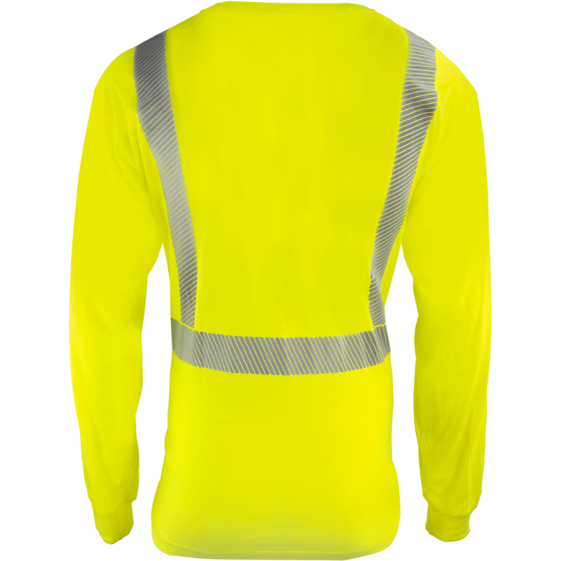 Class 2 Flame Retardant Long Sleeve Shirt (Hi Vis Lime)