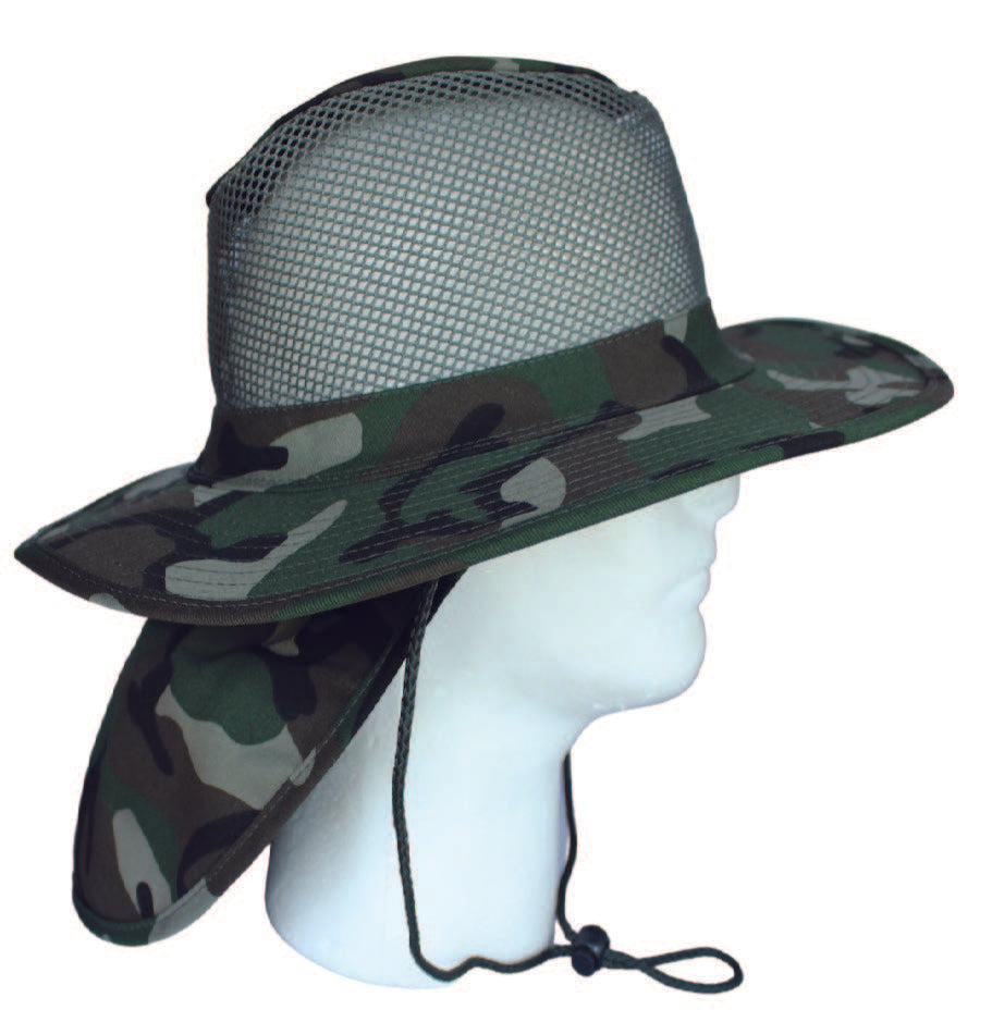 Boonie Hats with Flap and Mesh Top