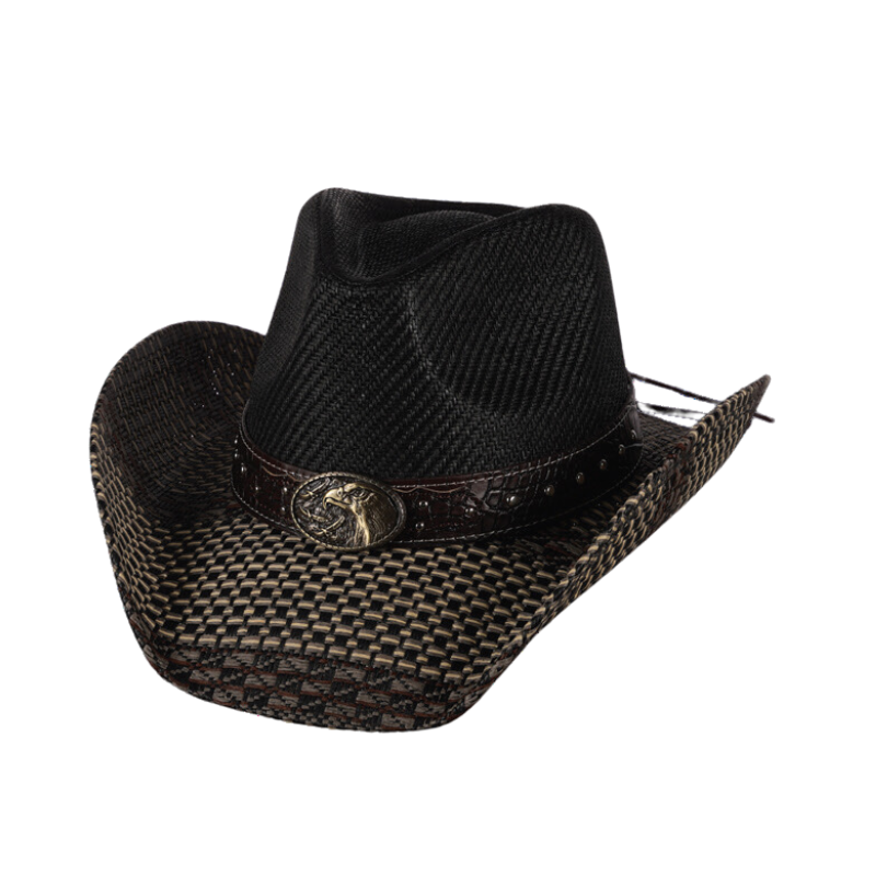 Twilight Night Cowboy Hat with Eagle Emblem