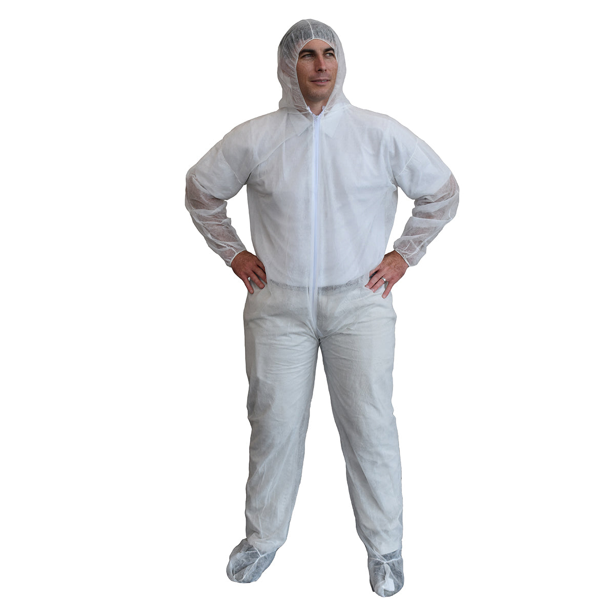 Standard Polypropylene Coverall with Hood & Boots (25 Pieces)