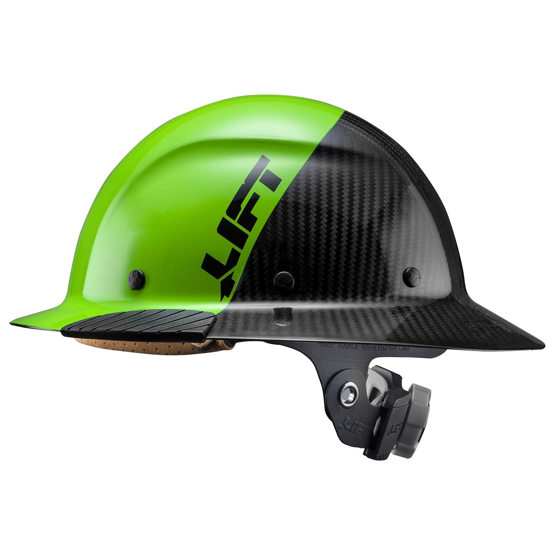 Lift DAX Carbon Fiber Full Brim 50-50 (Lime Green/Black)