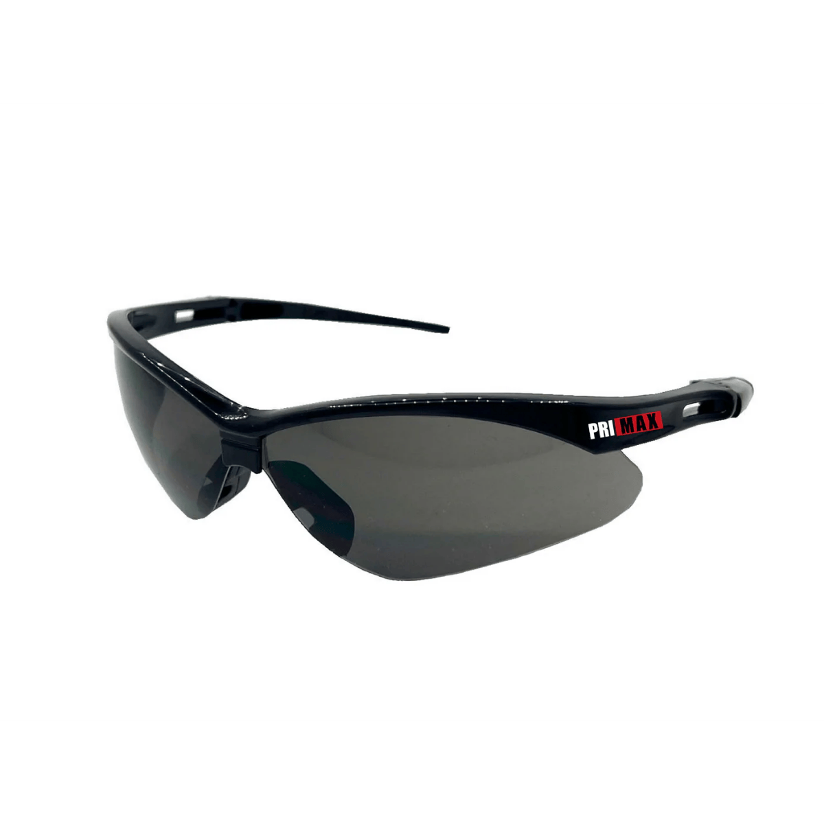 Gray Sporty Safety Glasses with Nose Bud and Non Slip Temples (Anti-Fog Option)