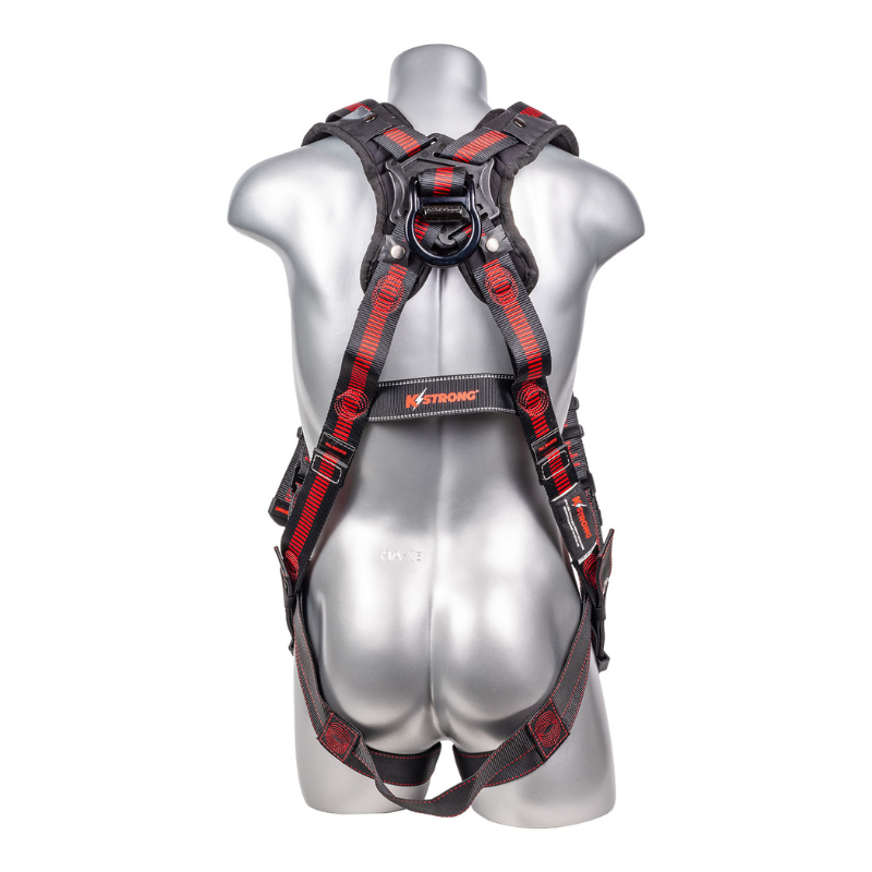 Elite+ 5-Point FBH, Enhanced Aluminum Dorsal D-Ring, TB Legs, QC Chest, Removable Padded Shoulder, Spring Torso Adjusters, Multi-Flex Feature for Ease of Mobility Harness