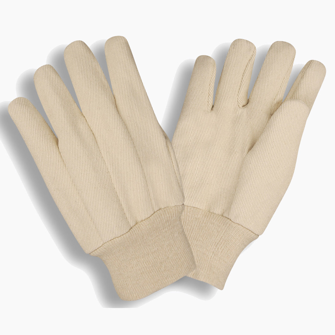 12 Pairs - Heavy Weight Knit Wrist Canvas Gloves