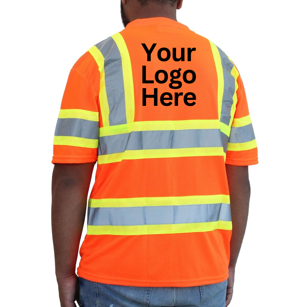 Hi-Viz Orange Class 3 Short Sleeve Mesh T-Shirt