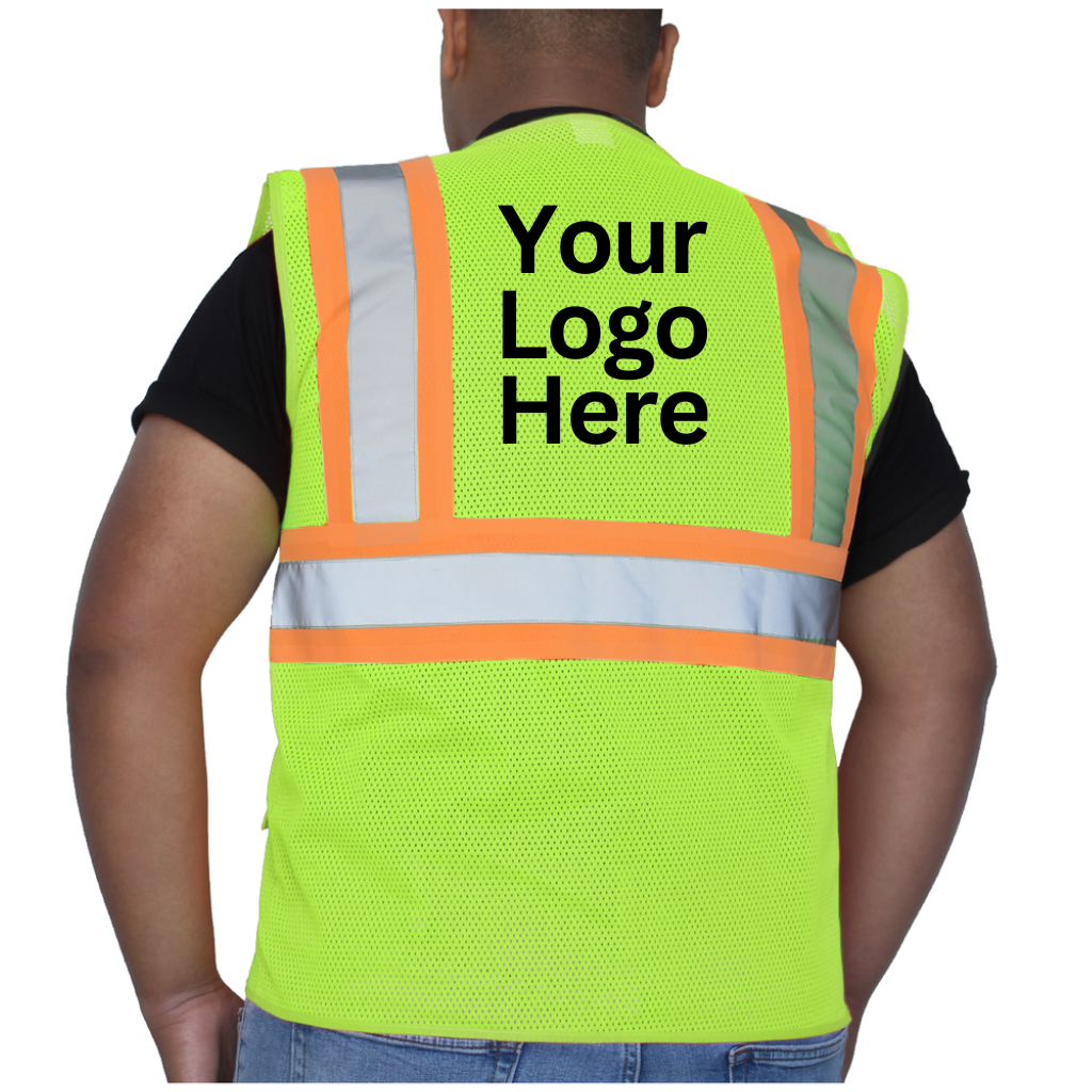 Hi-Viz Green Class 2 Mesh Safety Vest (Multi-Pockets)