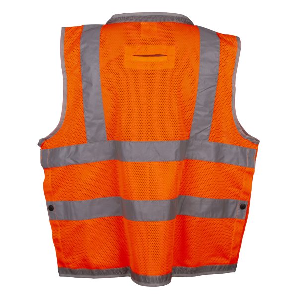 Class 2 Hi-Vis Orange Heavy Duty, Surveyor Vest