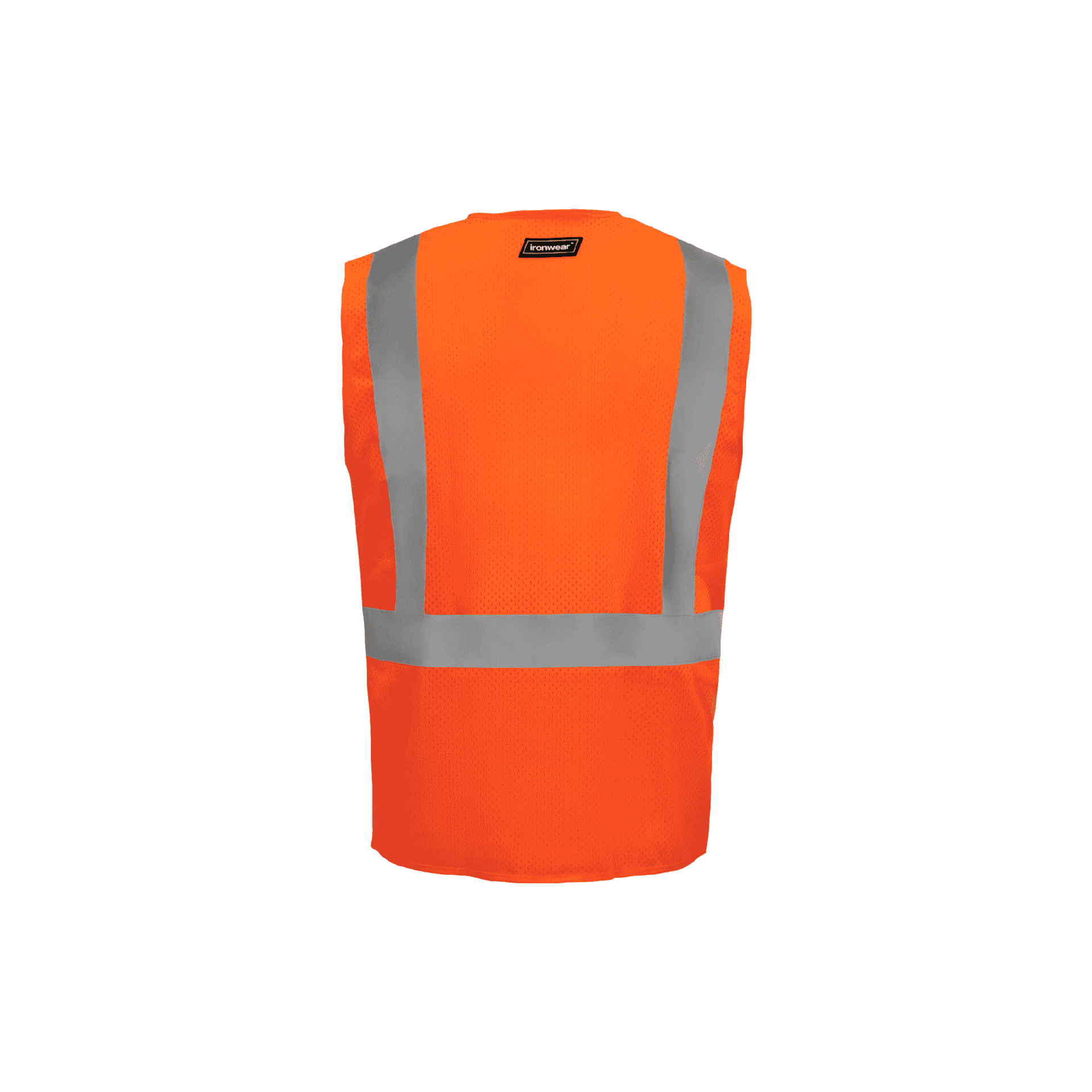Class 2 Orange Safety Vest with Suspender Pattern Reflective Tape