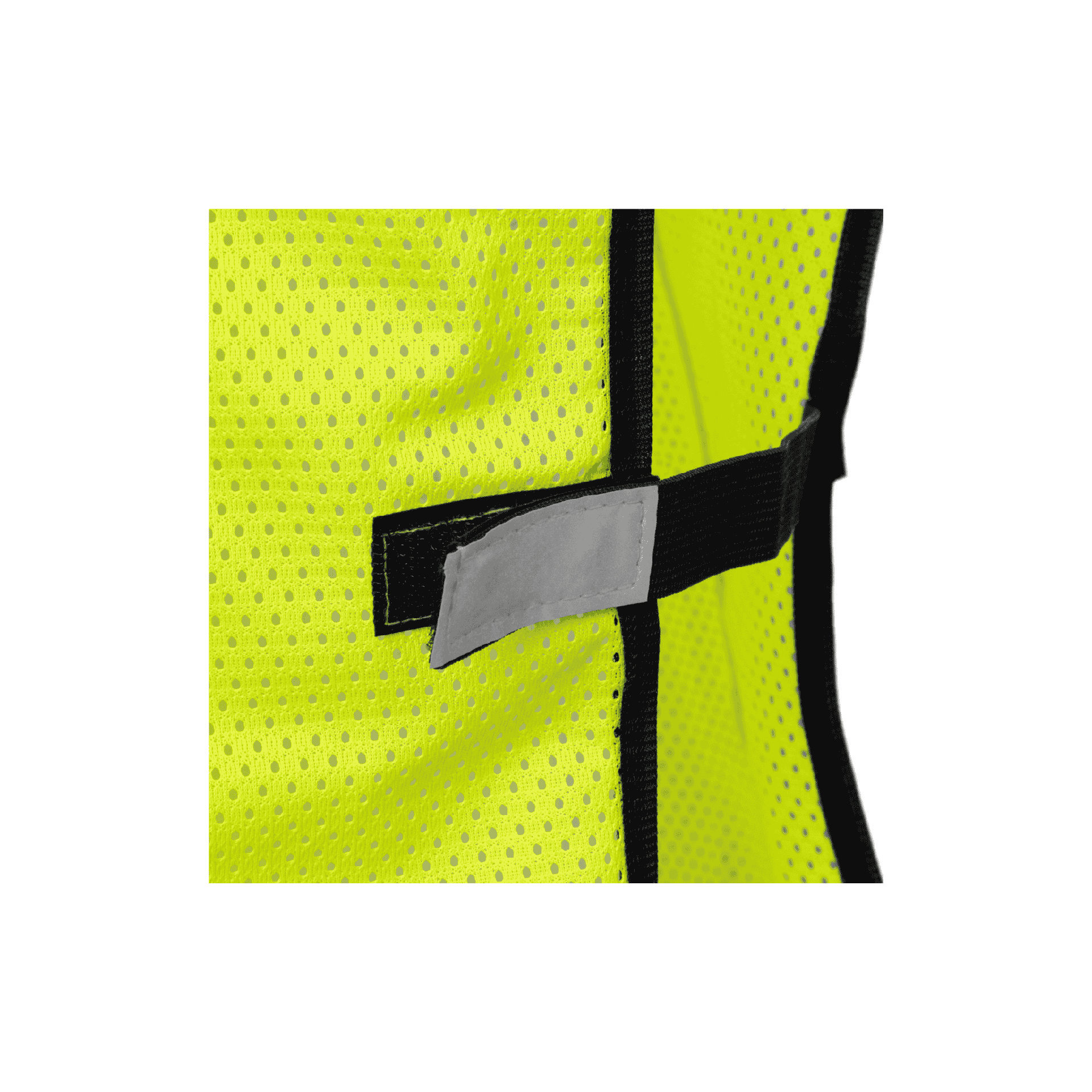 Economy Lime Safety Vest With Breakaway on Shoulders