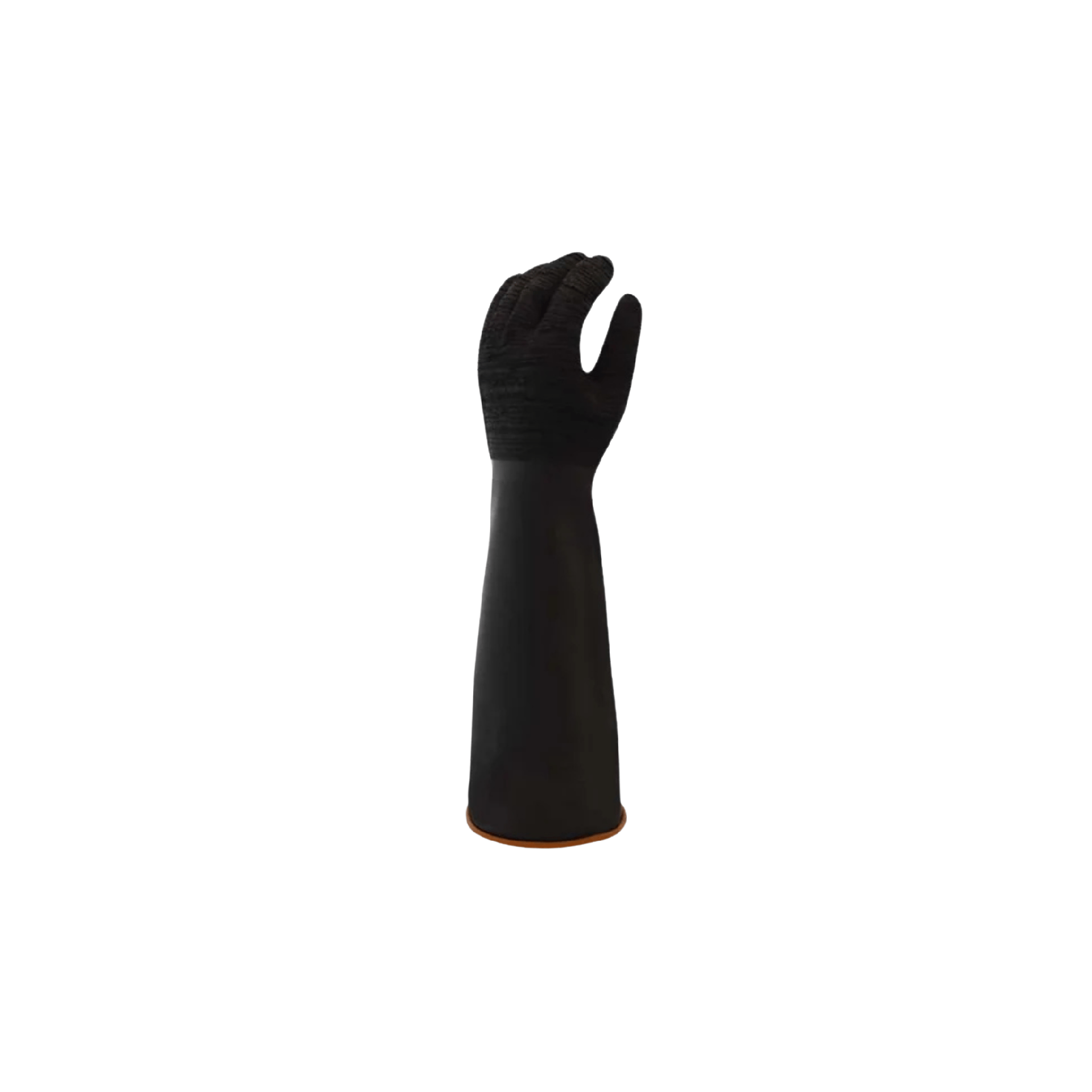 Rubber Gloves – Heavy Duty 18" Chemical Resistant with Rough Grip and Rolled Cuff