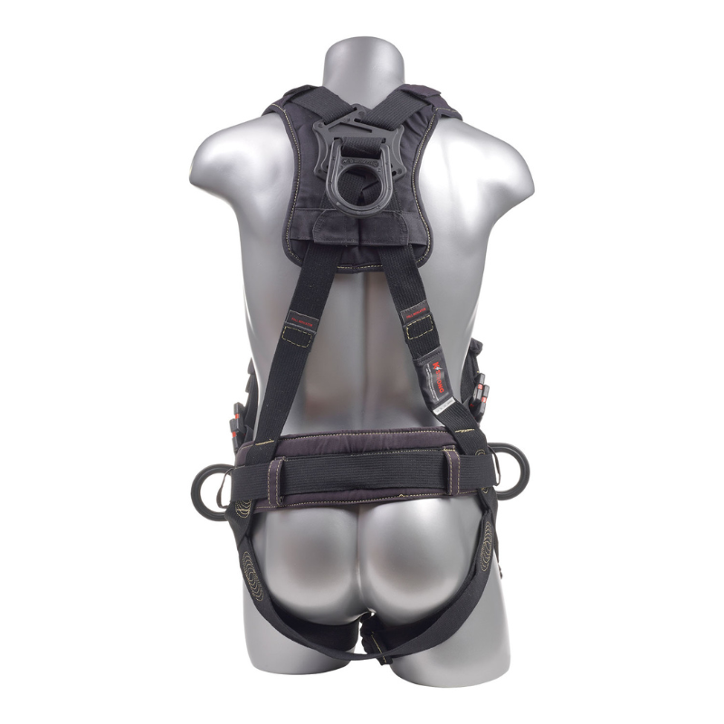 Element Arc Flash Rated 5-Point Full Body Harness Padded with Belt, 3 D-rings, Mating Buckle Legs and Chest (ANSI)