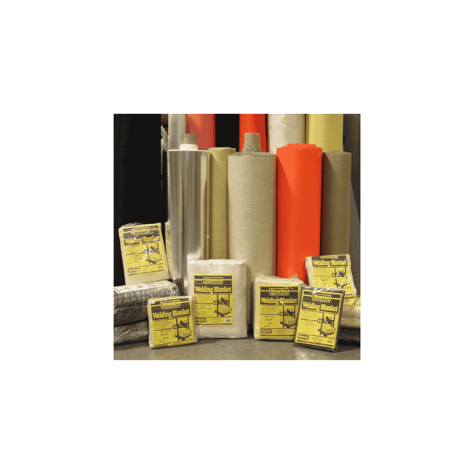 Yellow Coated Fiberglass Welding Blanket