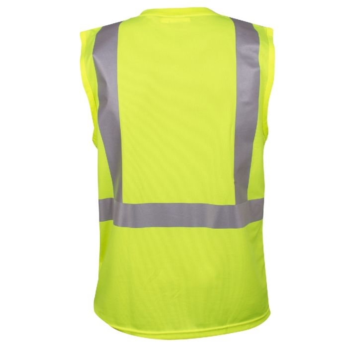 Hi-Viz Lime Green Sleeveless Class 2 Shirt