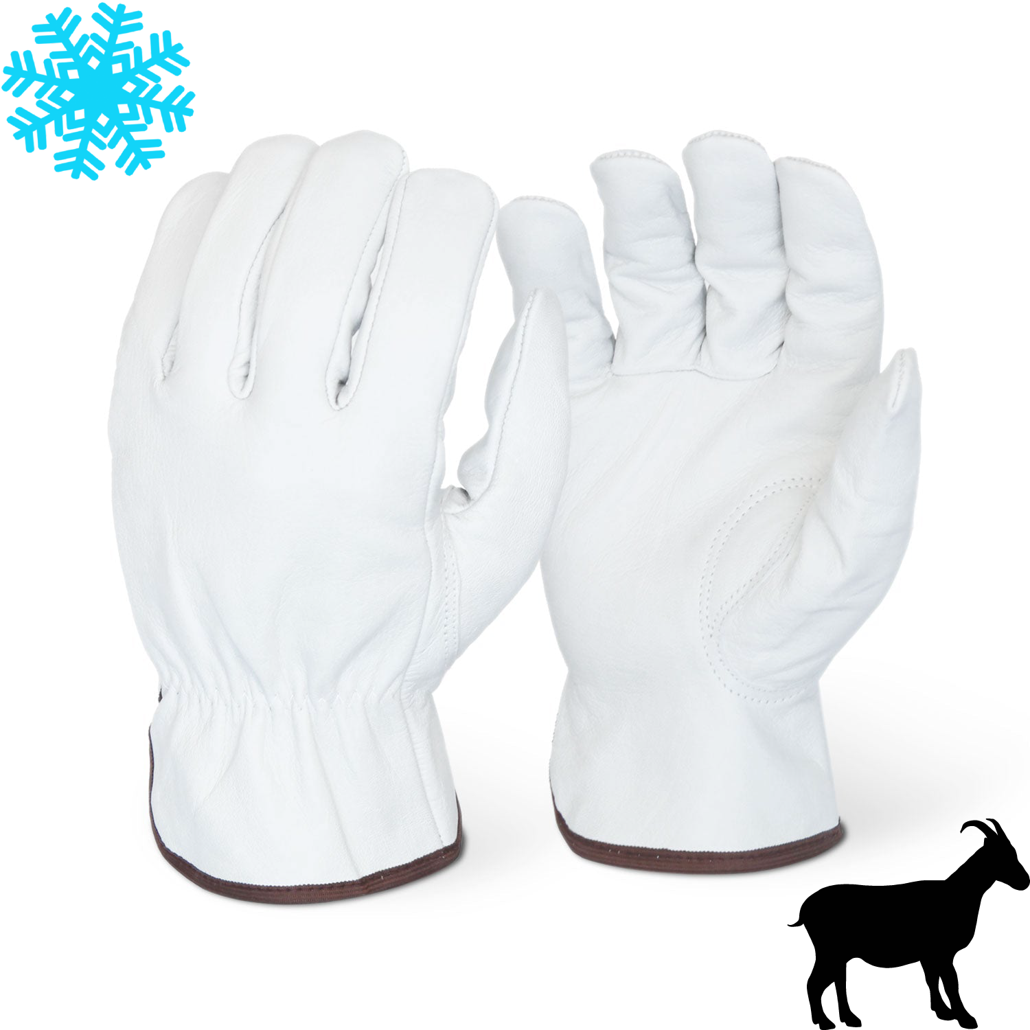 Single Pair - Premium Grade Goatskin Fleece Lined Driver Glove