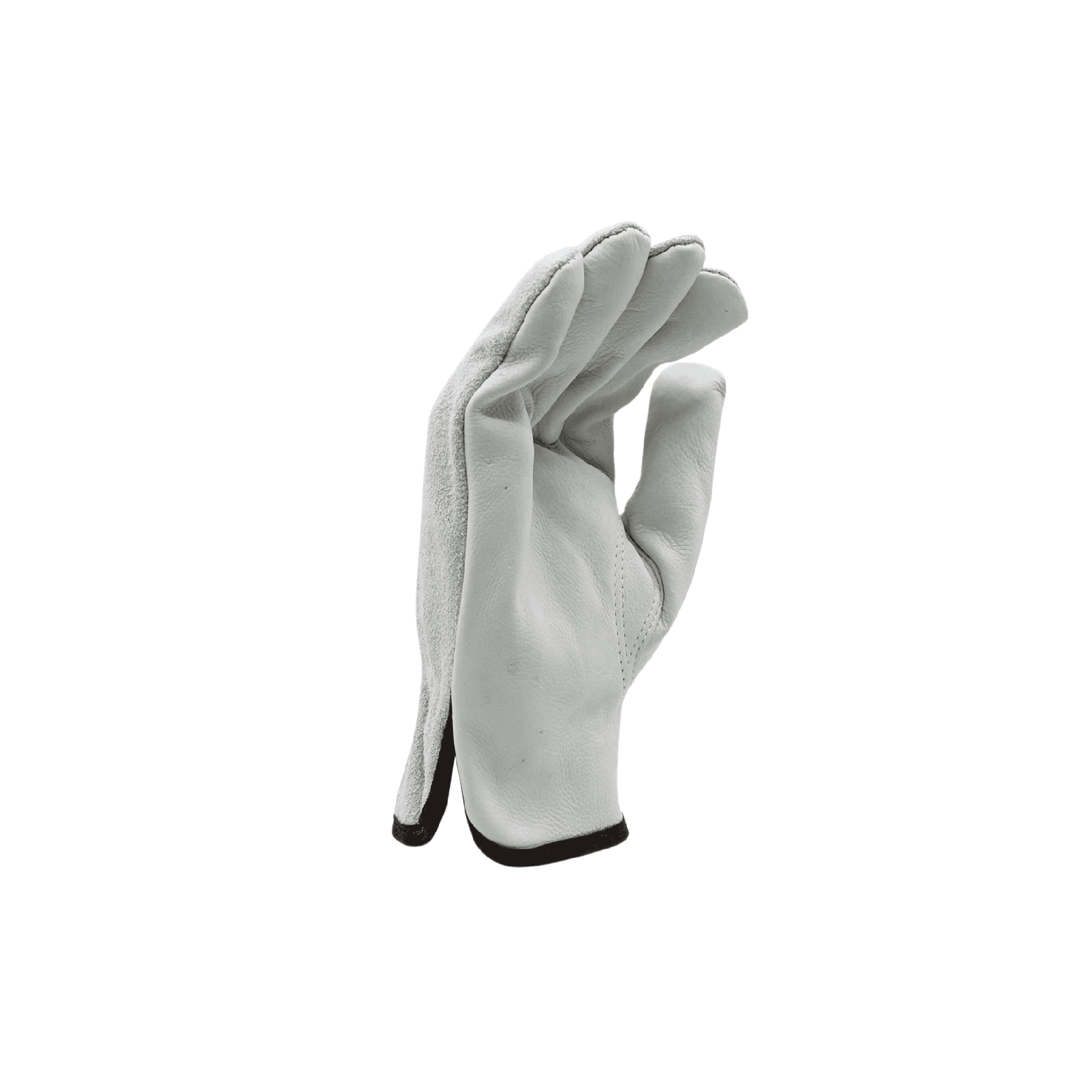 12 Pairs - Cowhide Grain/Split Leather Driver Gloves