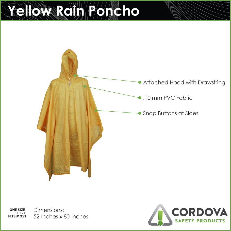 PVC Poncho (Yellow)