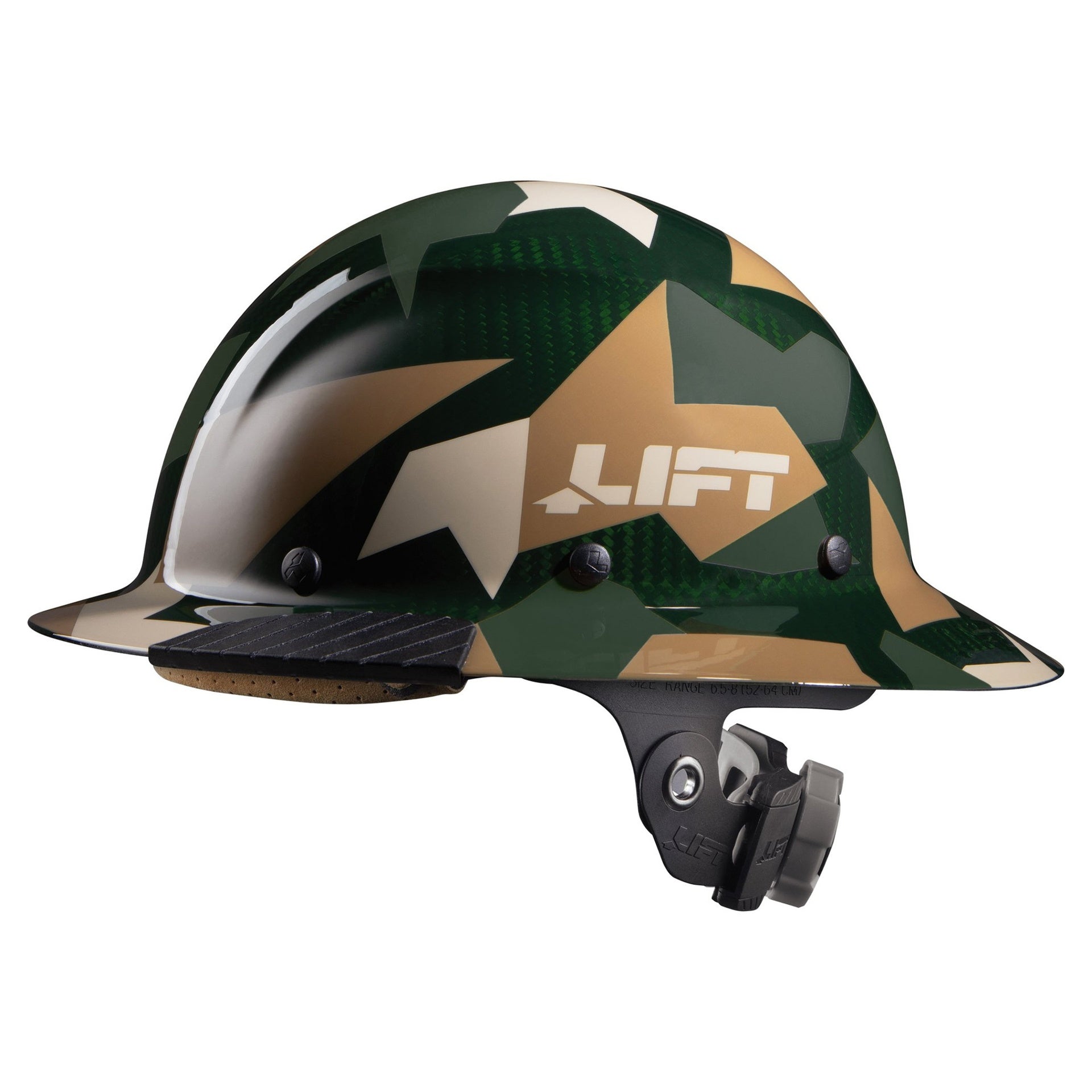 Lift DAX Carbon Fiber Full Brim Hard Hat (Jungle Camo Gloss)