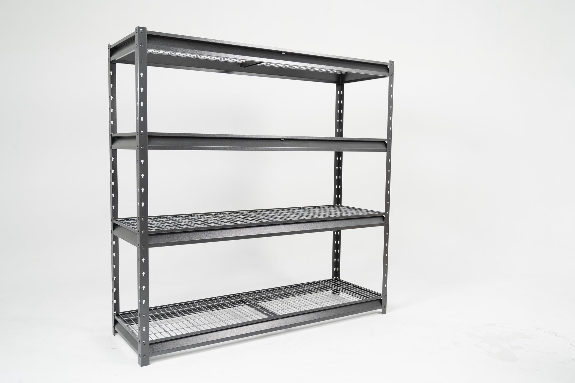 4 Tier, 72x24x72, 8,000 lbs capacity, Gray Industrial Shelving