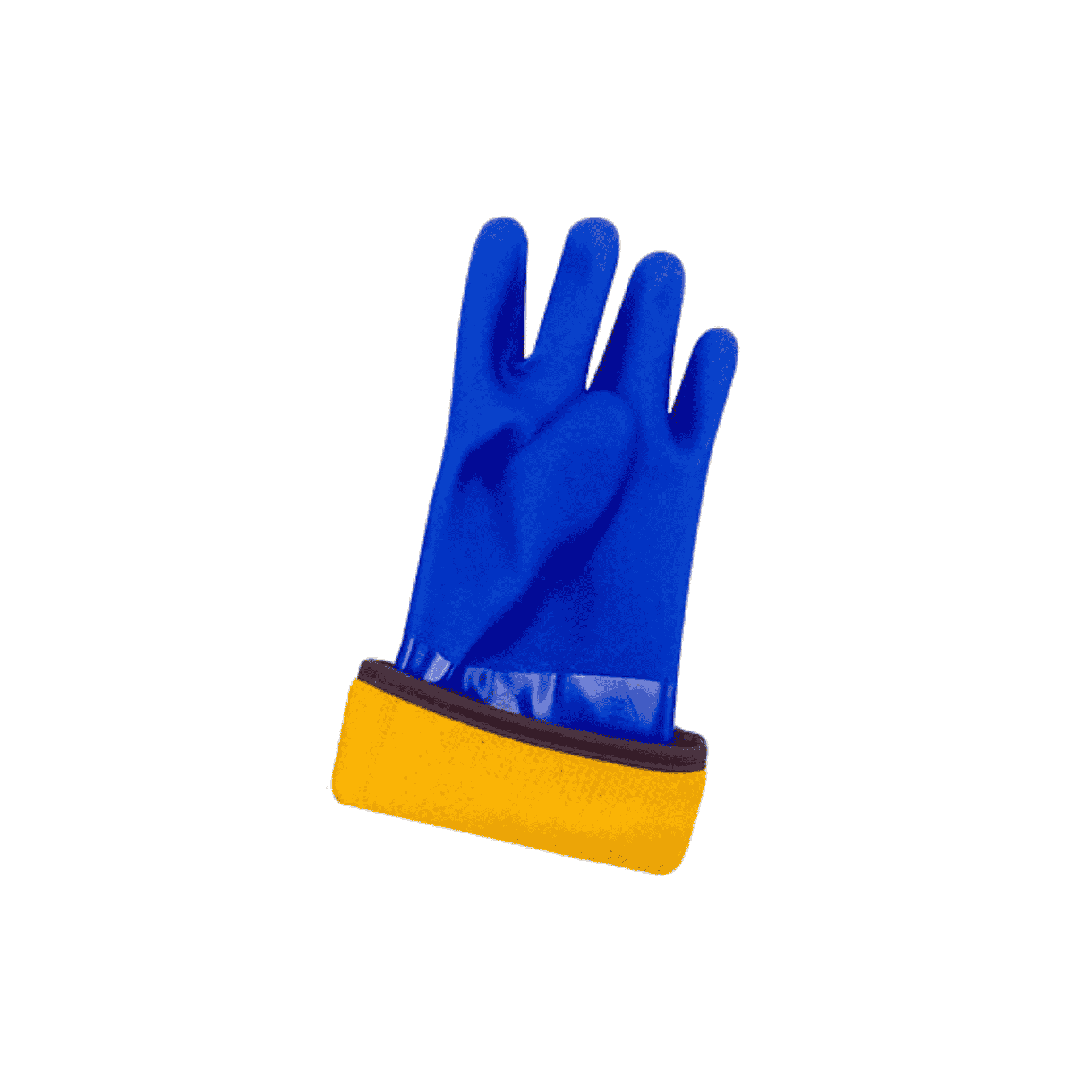 Insulated Gloves - Triple Coated Blue PVC Chemical Resistance
