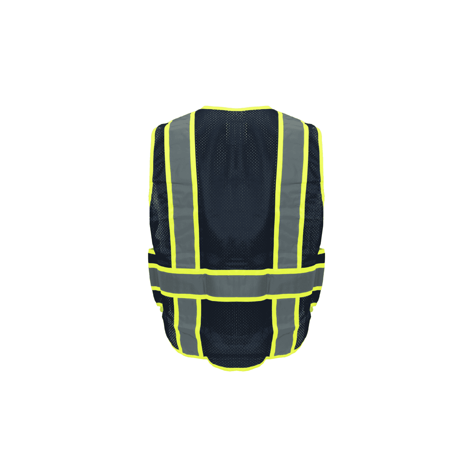 Economy Navy Blue Polyester Mesh with 2.5" Reflective Tape