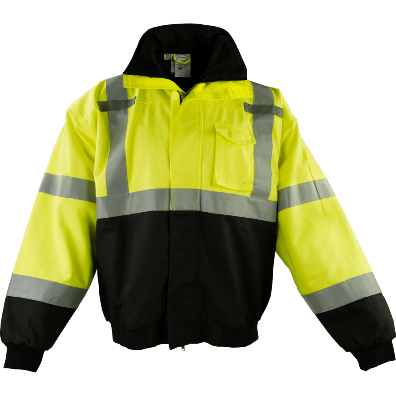 Flame Resistant Hi Vis Lime Jacket