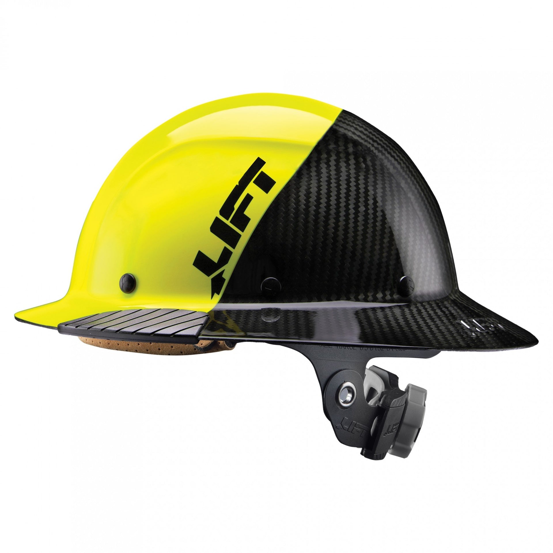 Lift DAX Carbon Fiber Full Brim 50-50 (Yellow/Black)