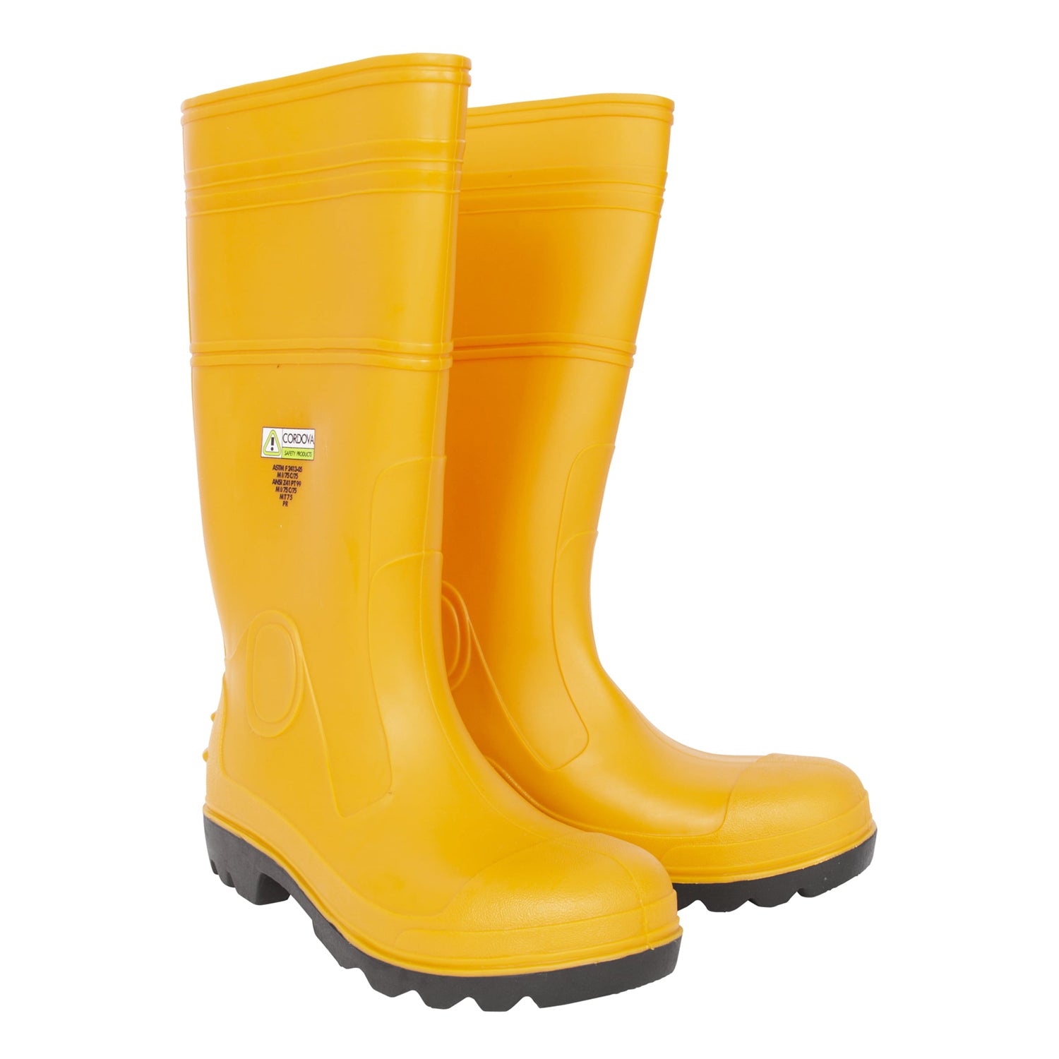 Yellow Steel Toe PVC Work Boots