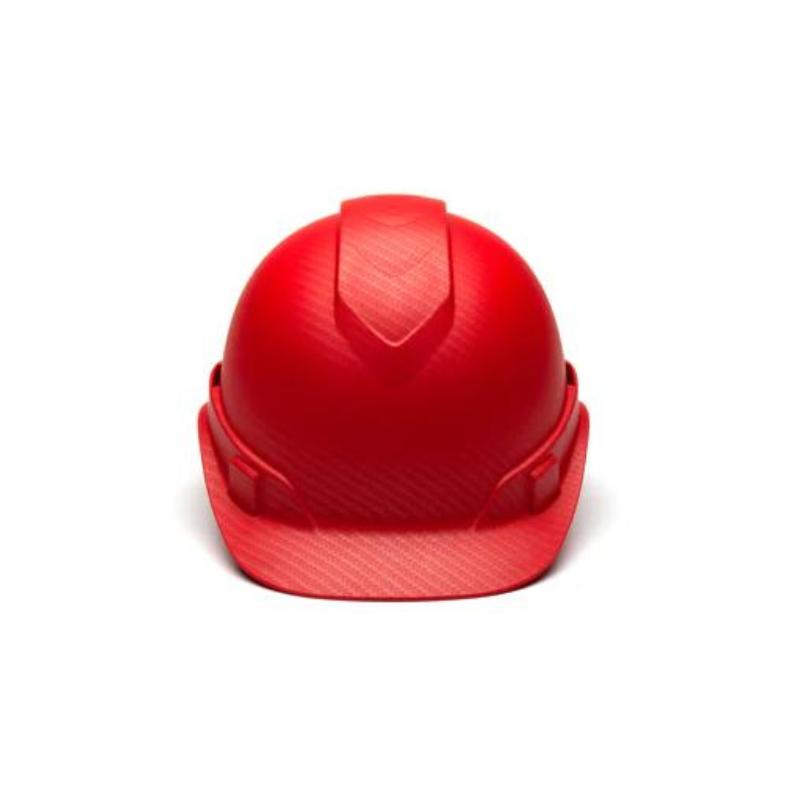 Red Graphite Pyramex Ridgeline Cap Style Hard Hat 4-Point Ratchet Suspension