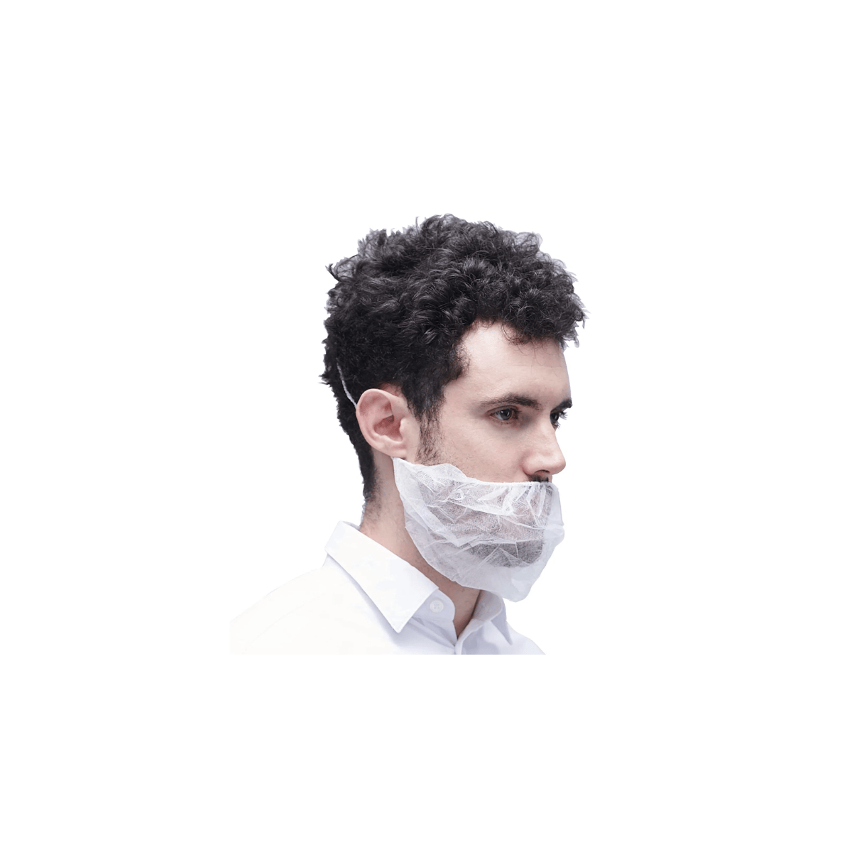 Beard Covers – 18" White Nylon Beard Net (1,000 pieces/case)