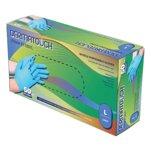 8 Mil Blue Nitrile Disposable (50 pcs)