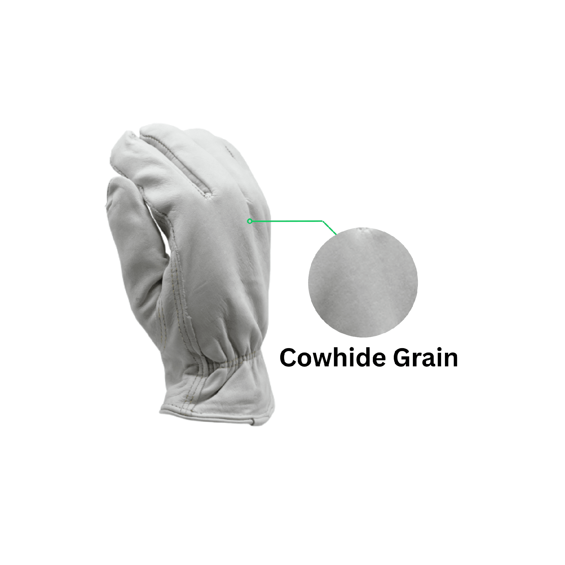 Single Pair - Premium Cowhide Driver Thinsulate Glove